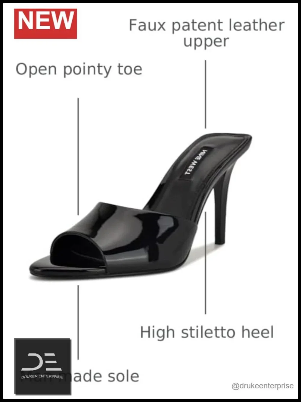 Nine West Hather Heeled Sandals Peep Toe Stiletto Heels Women's Party Shoes